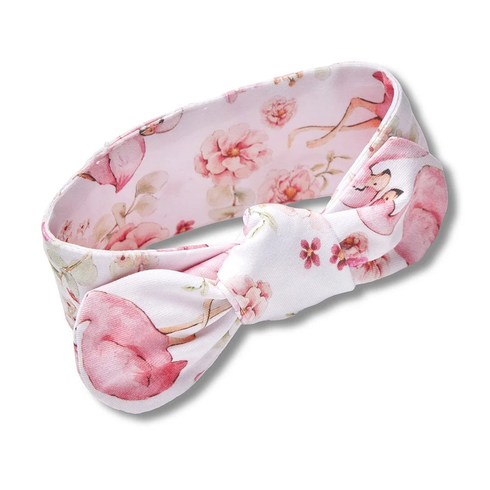 SNUGGLE HUNNY | TOPKNOT HEADBAND | FLAMINGOES