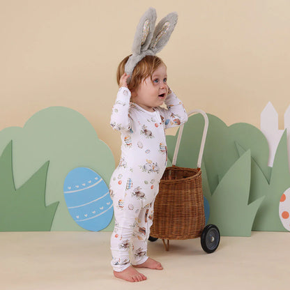 Snuggle Hunny Snugglesuit Convertible Romper | Alice's Tea Party - Angus & Dudley Collections