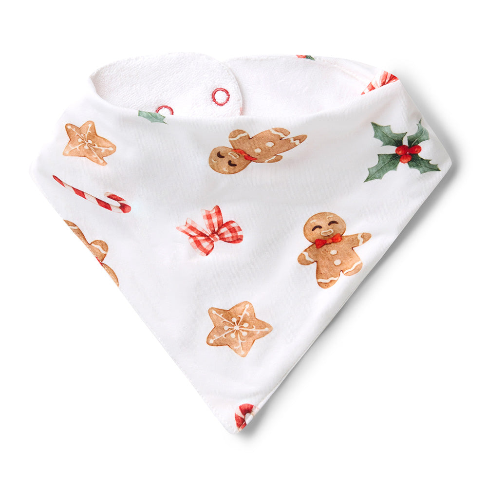 Snuggle Hunny Dribble Bib - Gingerbread
