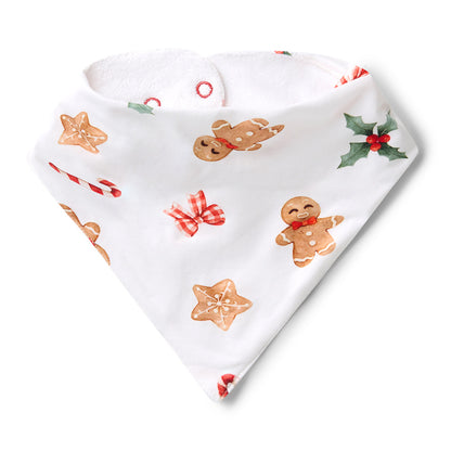 Snuggle Hunny Dribble Bib - Gingerbread