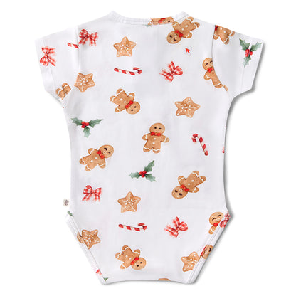 Snuggle Hunny Bodysuit Short Sleeve - Gingerbread