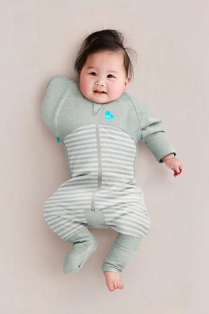 Love To Dream Swaddle Transition Suit - 0.2 TOG - Olive Stripe