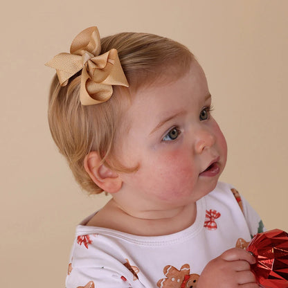 SNUGGLE HUNNY | HAIR CLIP | GOLD BOW