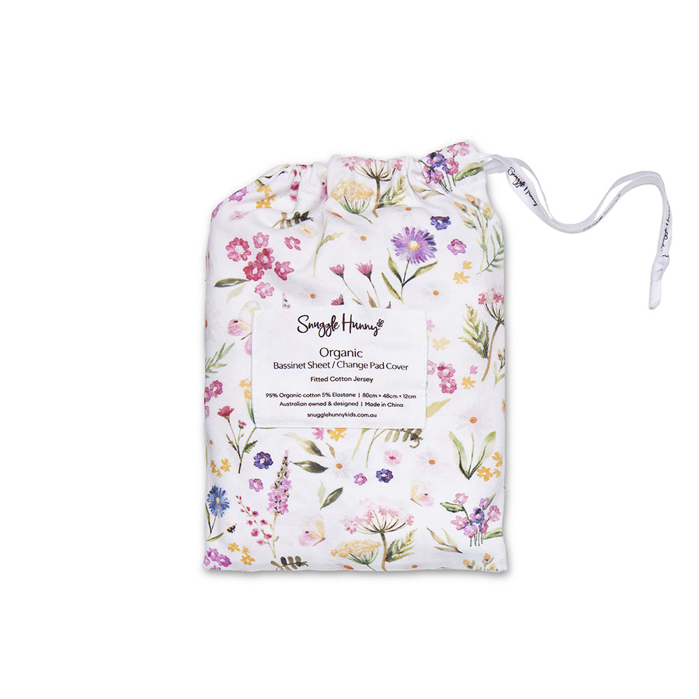 SNUGGLE HUNNY | FITTED BASSINET AND CHANGE PAD COVER | GRACIE
