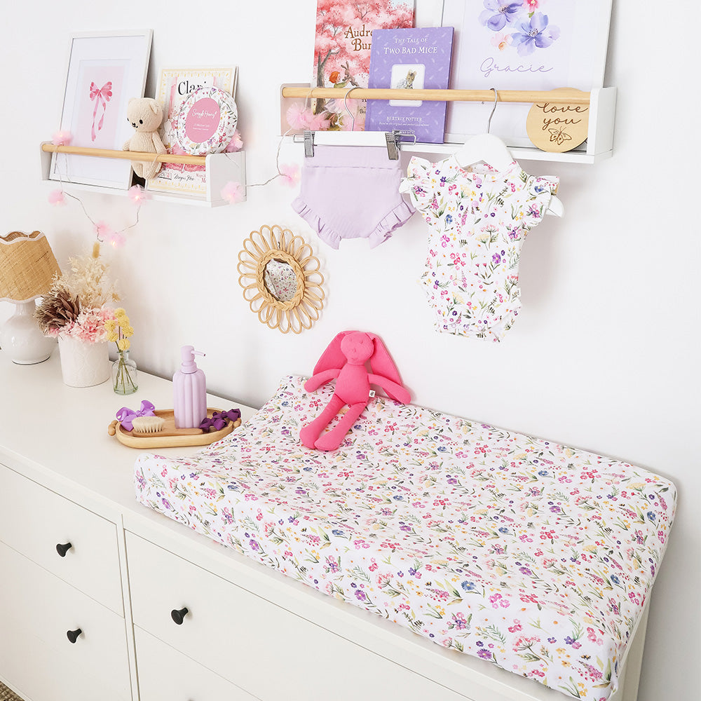 SNUGGLE HUNNY | FITTED BASSINET AND CHANGE PAD COVER | GRACIE