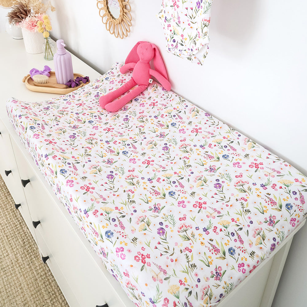 SNUGGLE HUNNY | FITTED BASSINET AND CHANGE PAD COVER | GRACIE