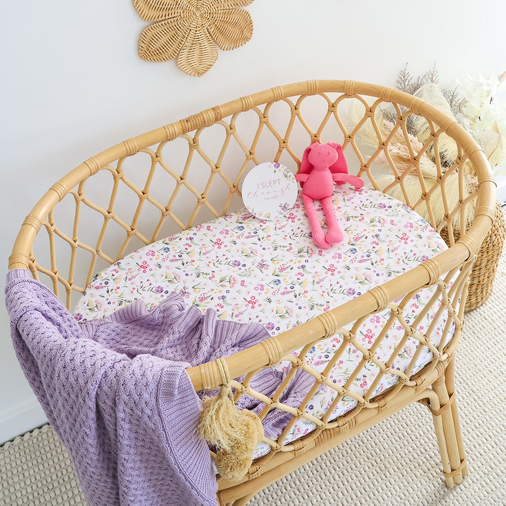 SNUGGLE HUNNY | FITTED BASSINET AND CHANGE PAD COVER | GRACIE