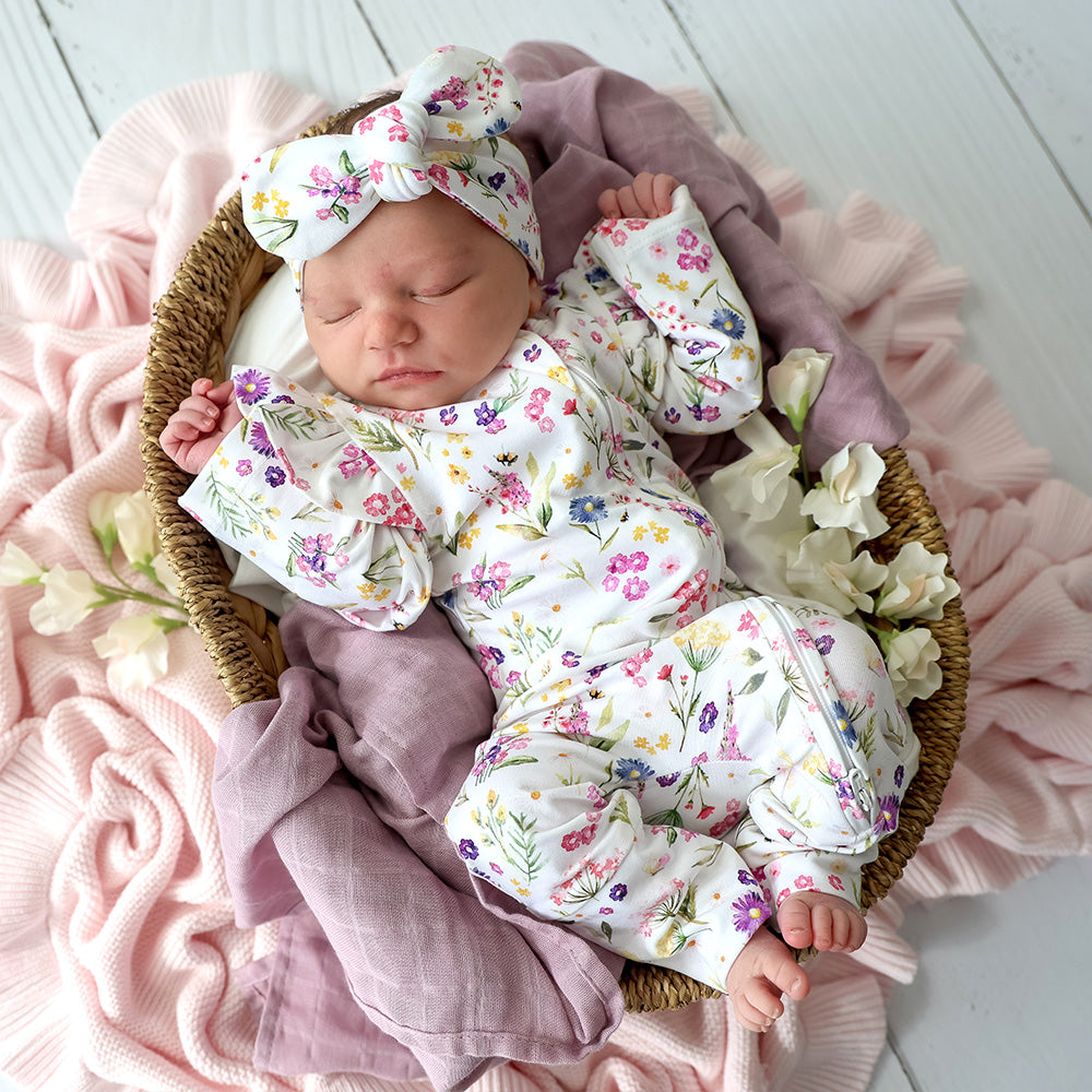 SNUGGLE HUNNY | CONVERTIBLE FRILL ROMPER | GRACIE
