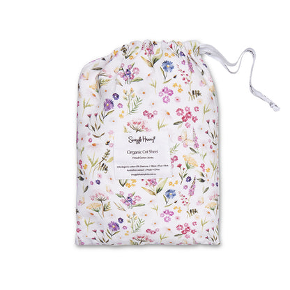 SNUGGLE HUNNY | FITTED COT SHEET | GRACIE