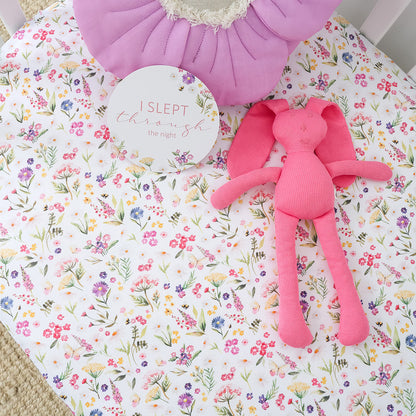 SNUGGLE HUNNY | FITTED COT SHEET | GRACIE