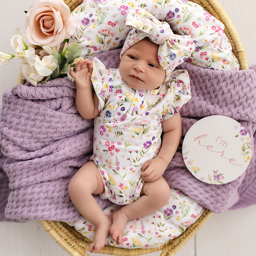 Snuggle Hunny Bodysuit Short Sleeve With Frill - Gracie