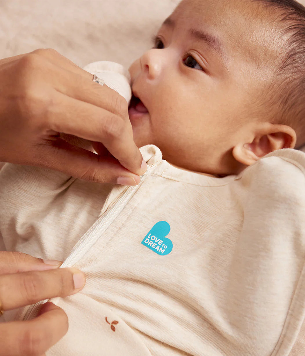 LOVE TO DREAM SWADDLE UP SLEEPING BAG 1.5 TOG | OATMEAL TWIGS