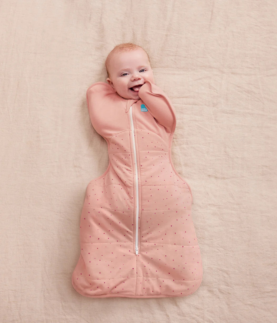 LOVE TO DREAM SWADDLE UP SLEEPING BAG 2.5 TOG | PEBBLES ROSE