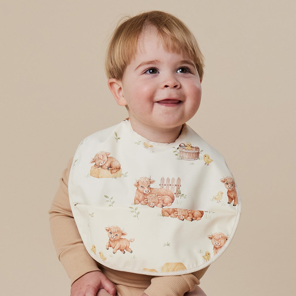 SNUGGLE HUNNY | SNUGGLE BIB | HIGHLAND COWS