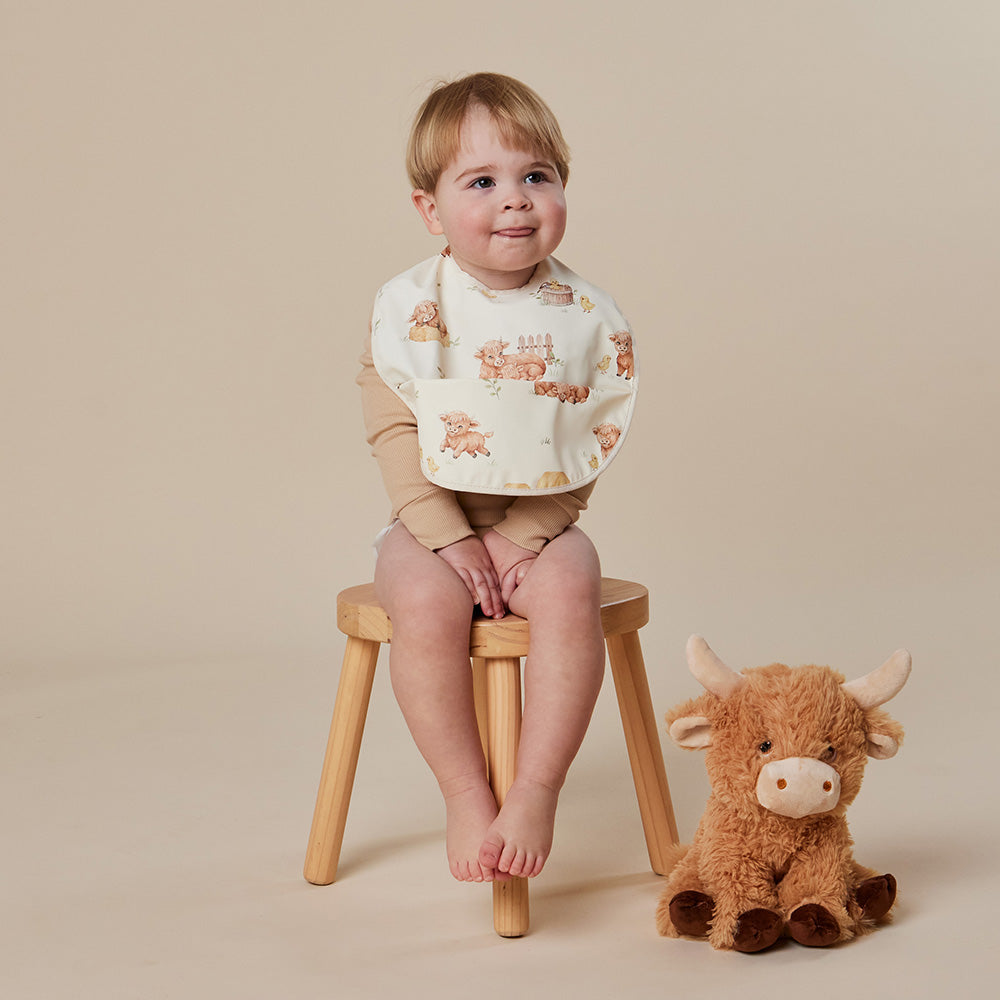 SNUGGLE HUNNY | SNUGGLE BIB | HIGHLAND COWS