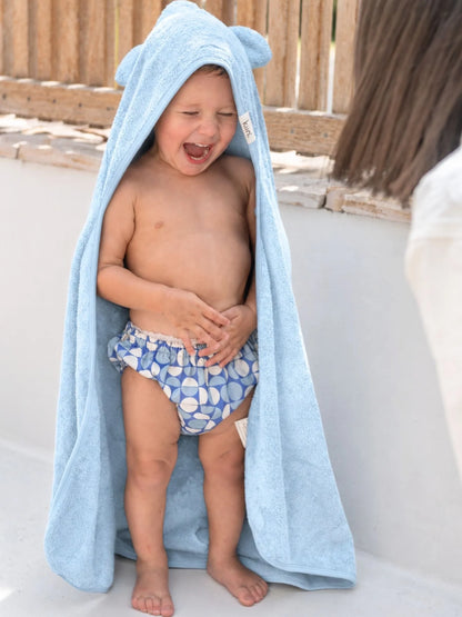 Kiin Hooded Bamboo Towel - Sky