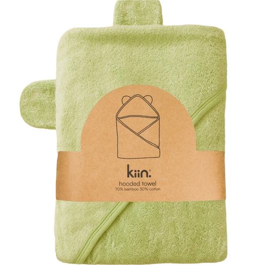 Kiin Hooded Bamboo Towel - Apple