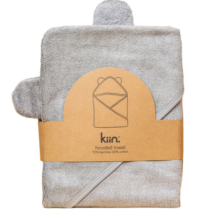 Kiin Hooded Bamboo Towel - Dusky Blue