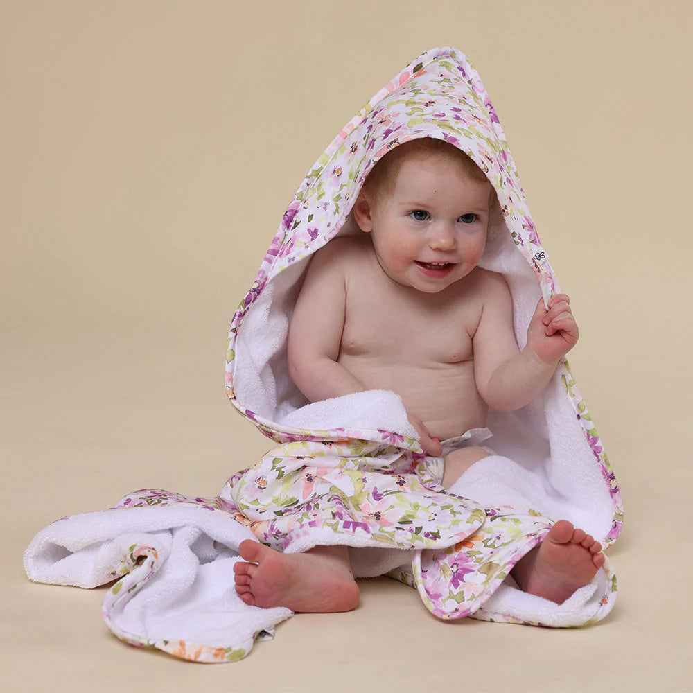 Snuggle Hunny Hooded Organic Cotton Towel - Isla