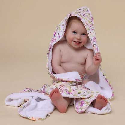 Snuggle Hunny Hooded Organic Cotton Towel - Isla