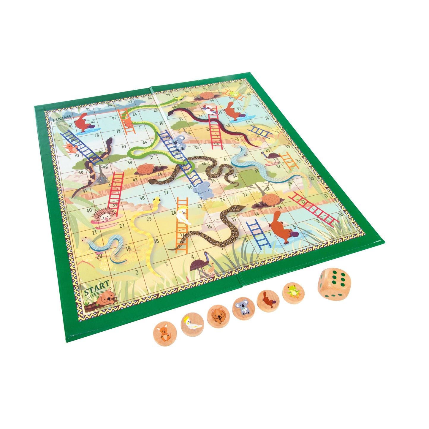 AUSSIE ANIMALS SNAKES AND LADDERS