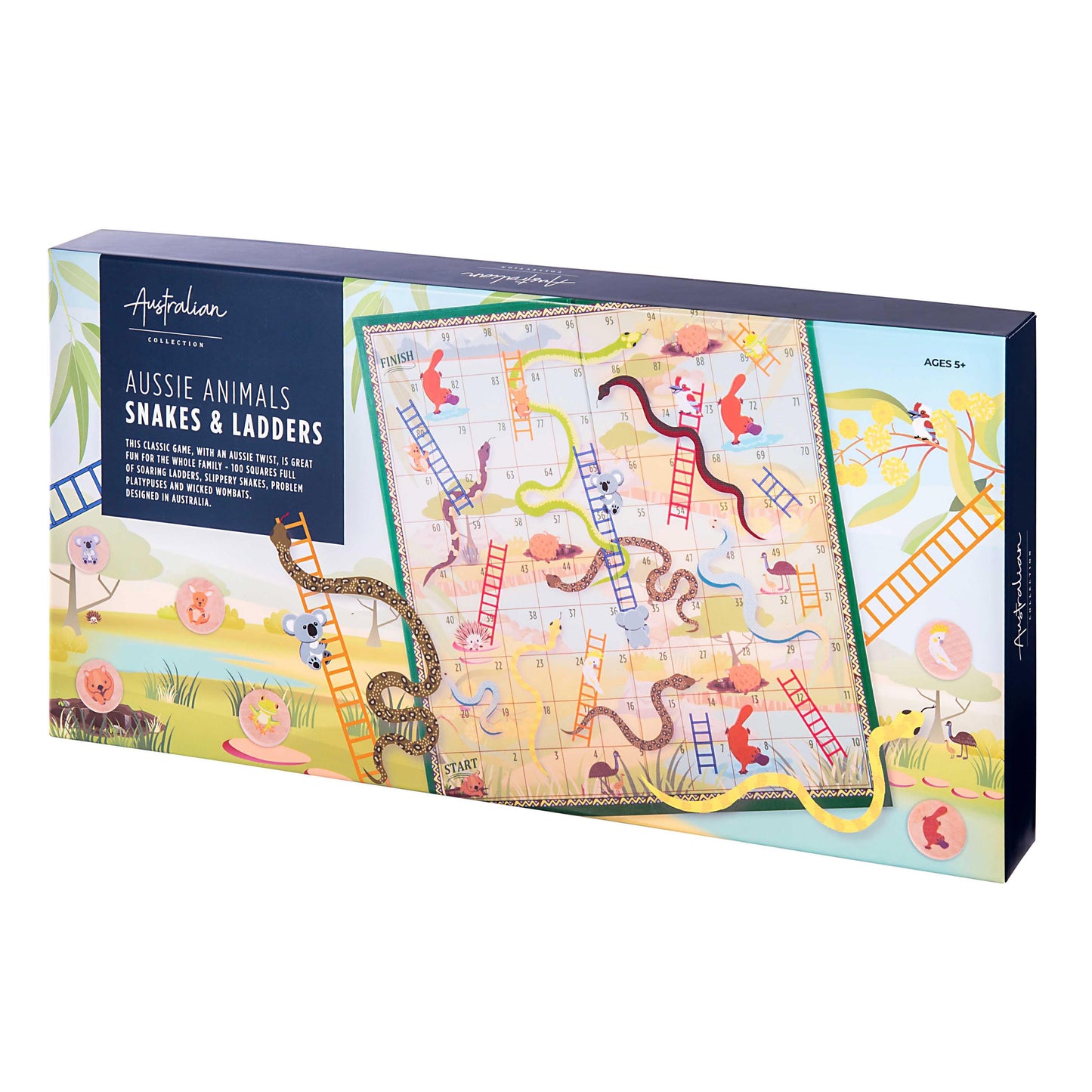 AUSSIE ANIMALS SNAKES AND LADDERS