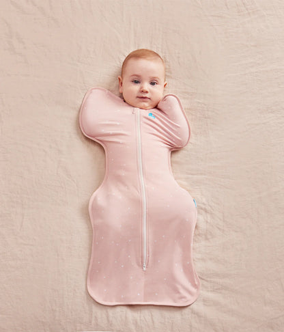 LOVE TO DREAM SWADDLE UP SLEEPING BAG 1.0 TOG | POWDER PINK