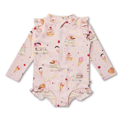 SNUGGLE HUNNY FRILL SWIMSUIT | ICE CREAMS