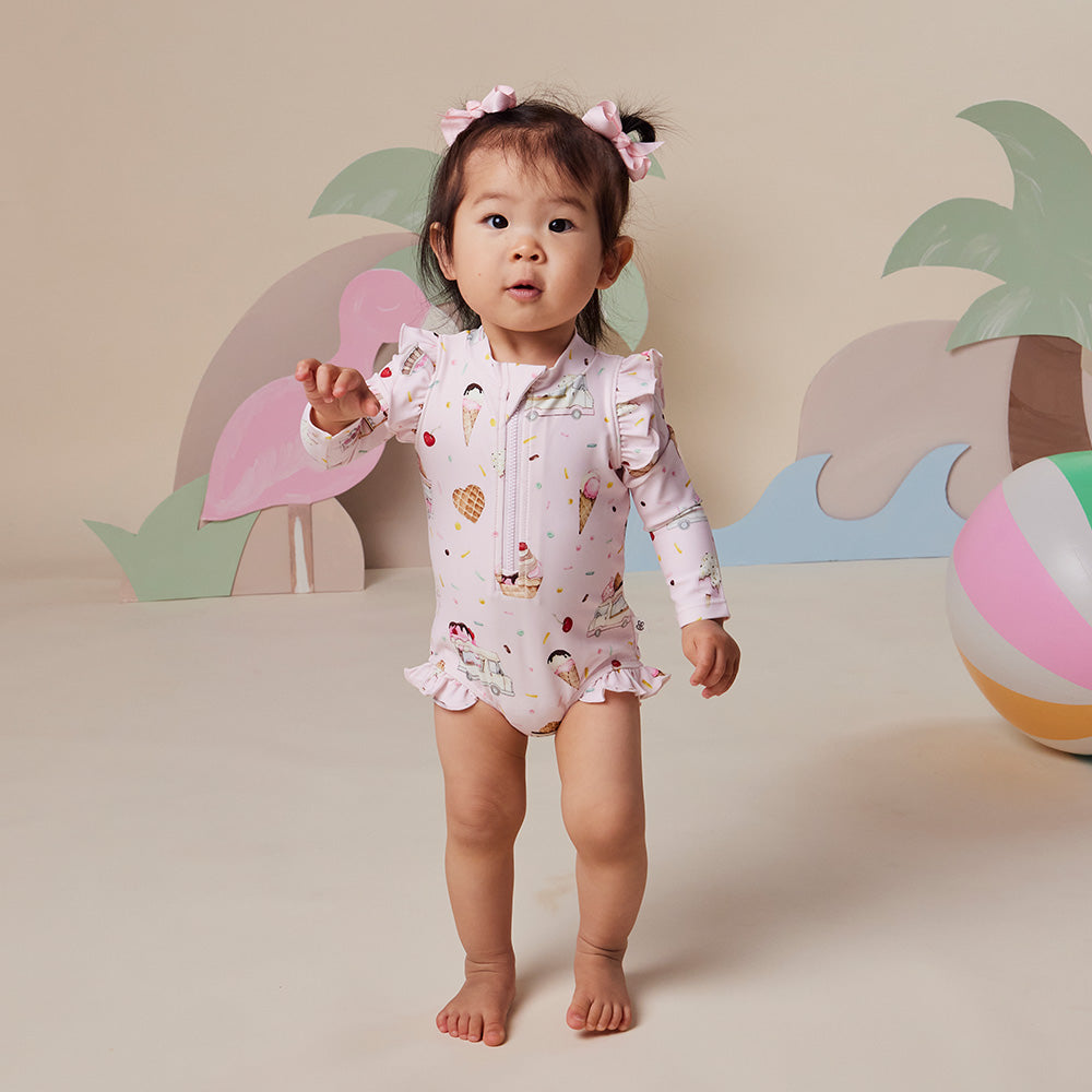 SNUGGLE HUNNY FRILL SWIMSUIT | ICE CREAMS