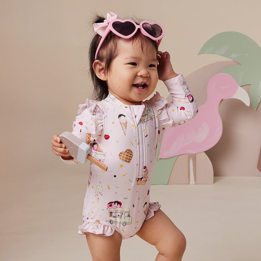 SNUGGLE HUNNY FRILL SWIMSUIT | ICE CREAMS