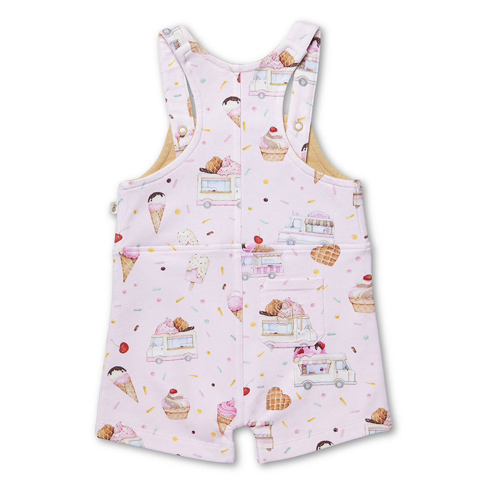 SNUGGLE HUNNY ORGANIC JOEY SHORT OVERALL | ICE CREAMS