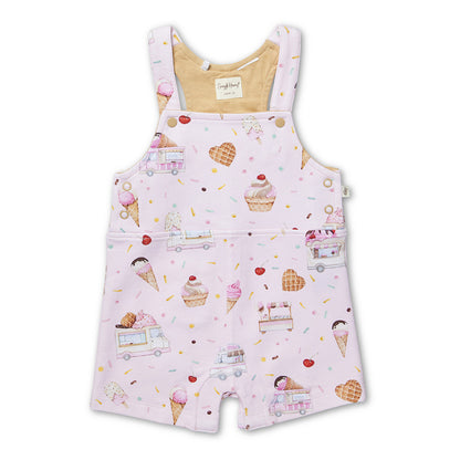 SNUGGLE HUNNY ORGANIC JOEY SHORT OVERALL | ICE CREAMS