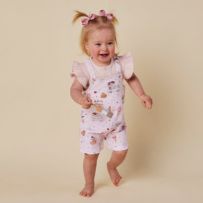 SNUGGLE HUNNY ORGANIC JOEY SHORT OVERALL | ICE CREAMS