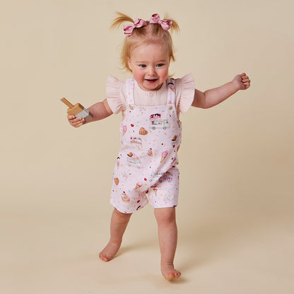 SNUGGLE HUNNY ORGANIC JOEY SHORT OVERALL | ICE CREAMS