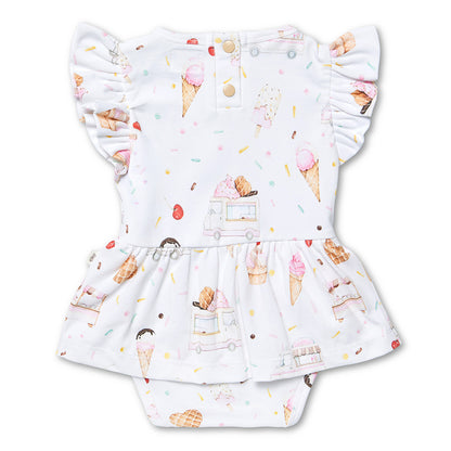 SNUGGLE HUNNY | SHORT SLEEVE DRESS | ICE CREAMS
