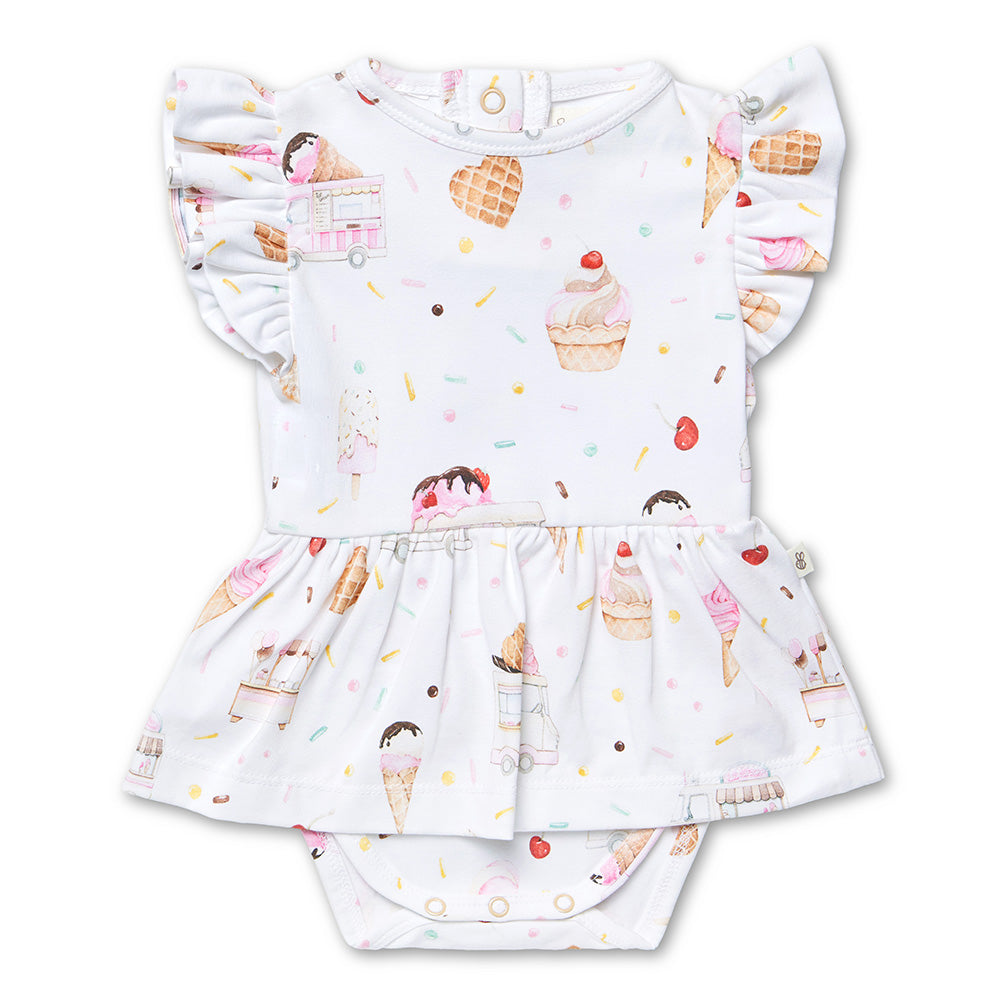 SNUGGLE HUNNY | SHORT SLEEVE DRESS | ICE CREAMS