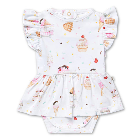 SNUGGLE HUNNY | SHORT SLEEVE DRESS | ICE CREAMS