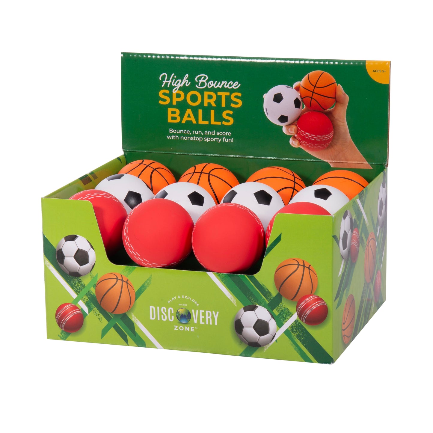 DISCOVERY ZONE HIGH BOUNCE SPORTS BALL