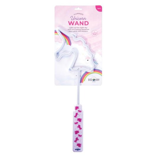 Unicorn-shaped wand with packaging on a white background