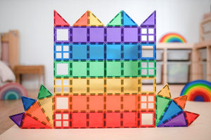 Connetix Tiles - 60 Piece Starter Pack - Rainbow