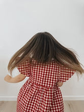 BLOSSOM AND PEAR DRESS | RED GINGHAM