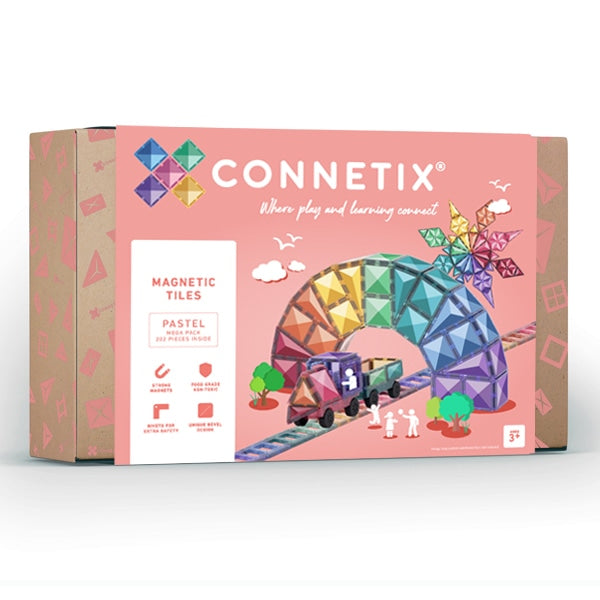 Connetix Tiles - 202 Piece Pastel Mega Pack