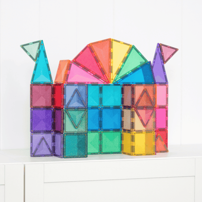 Connetix Tiles - 48 Piece Glitter Castle Pack