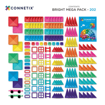 CONNETIX TILES | BRIGHT MEGA PACK | 202 PIECE