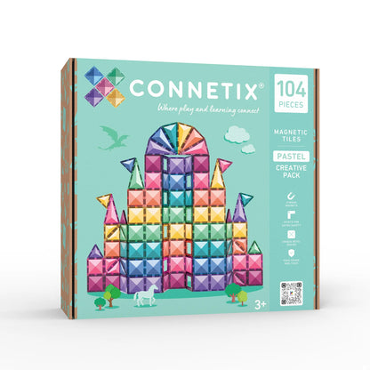 CONNETIX TILES | PASTEL CREATIVE PACK | 104 PIECE