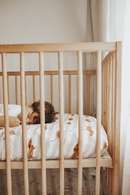 Bambella Waterproof Fitted Cot Sheet | Daschund Days