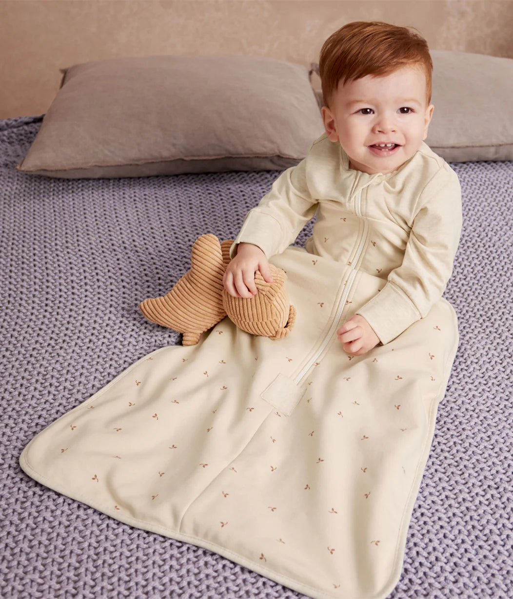 LOVE TO DREAM LONG SLEEVE SLEEPING BAG 1.5 TOG | OATMEAL TWIGS