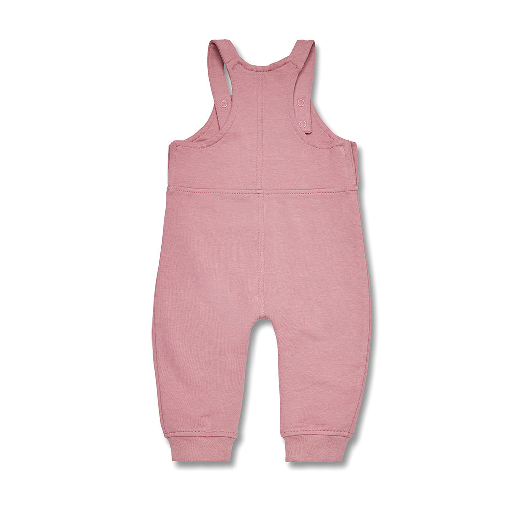 SNUGGLE HUNNY ORGANIC JOEY OVERALL | JEWEL PINK