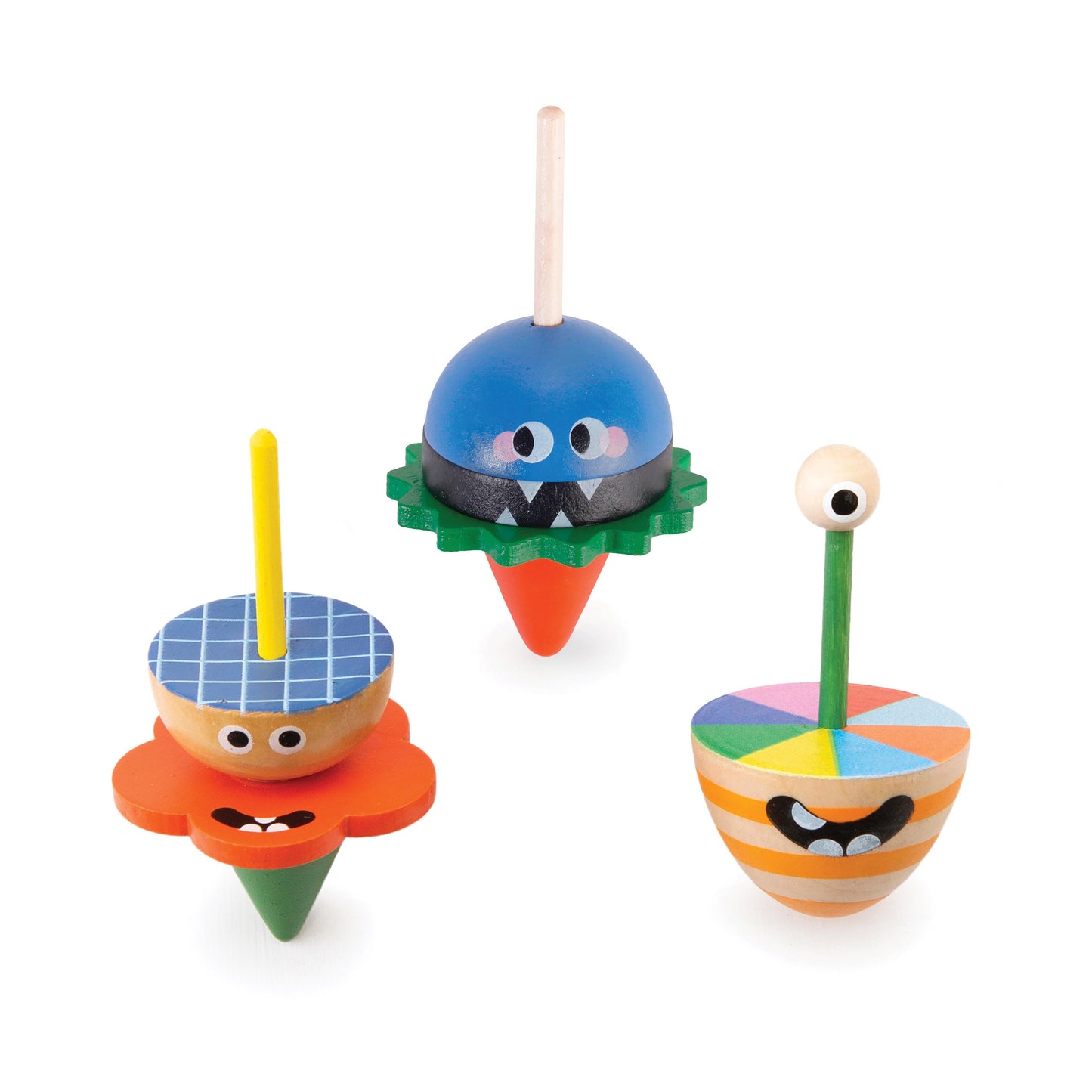KIKKERLAND DIZZY MONSTER SPINNING TOP