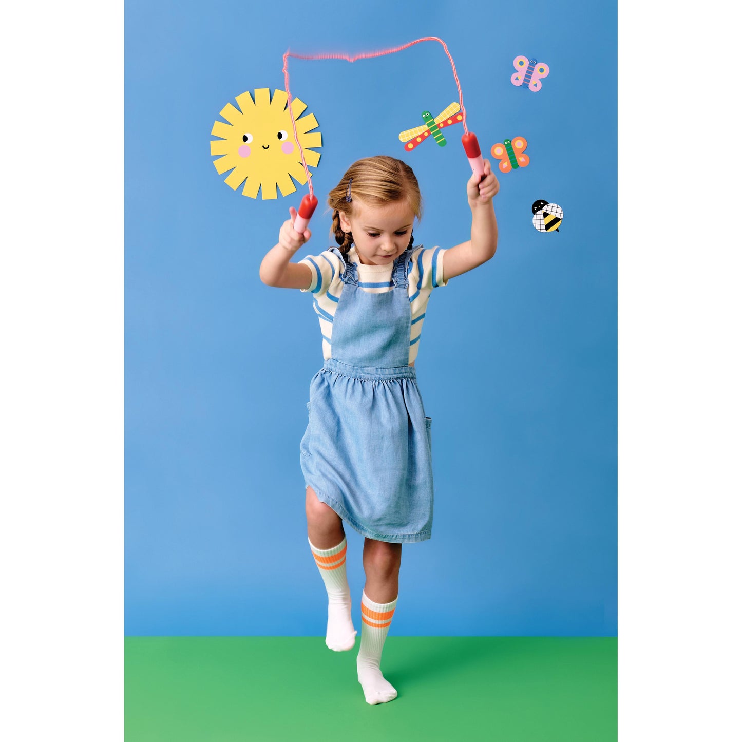 Kikkerland Kidoki Popsicle Skipping Rope Multi-Coloured